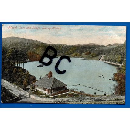Postcard Mary's Lake & Lodge Tan-y-Bwlch Snowdonia Nr Blaenau Ffestiniog
