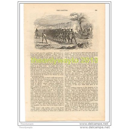 BASUTO AGRICULTURE, SOUTH AFRICA, BOOK ILLUSTRATION (PRINT), 1862