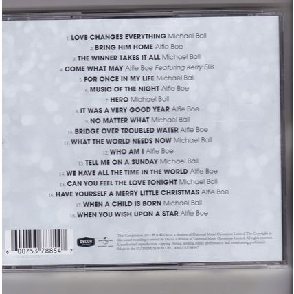 Michael Ball And Alfie Boe : Solo & Apart. (2017) CD Album