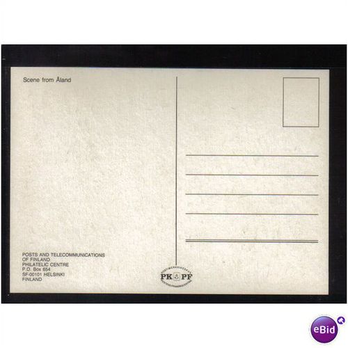 1986 FINLAND STOCKHOLMIA `86" ALAND EXHIBITION CARD