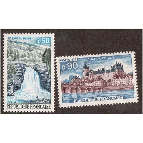 FRANCE REPUBLIQUE FRANCAISE 1973 TOURIST PUBLICITY 60c & 90c MINT NEVER HINGED