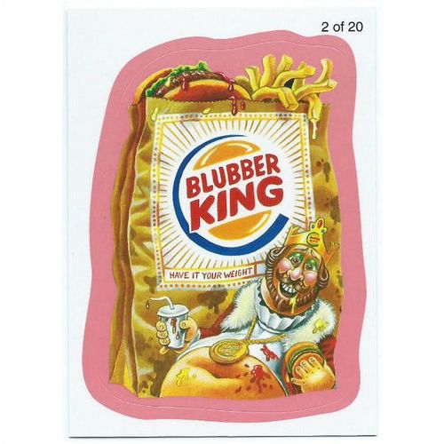 2010 Wacky Packages ANS 7 Red Wack-O-Mercial - #2 - Blubber King