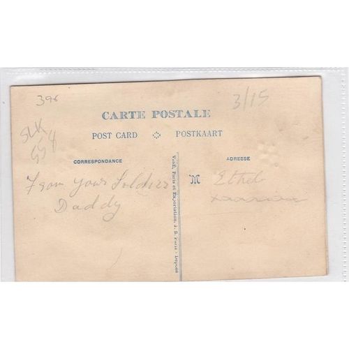 Patriotic Silk Postcard Showing Flowers To My Dear Daughter (SIL558)