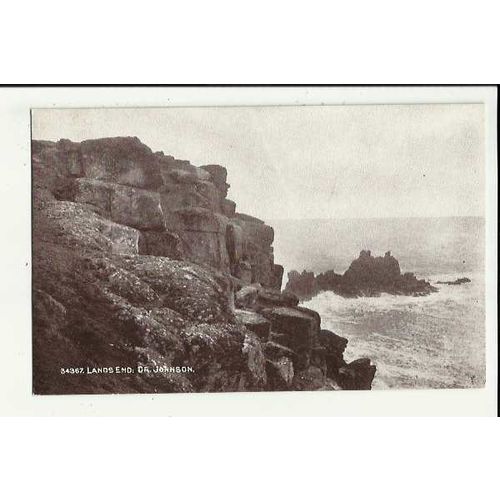 Cornwall LANDS END Dr Johnson Postcard by Photochrom (34367)