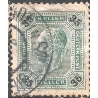 Austria 1904 - 35h green - Franz Joseph - used