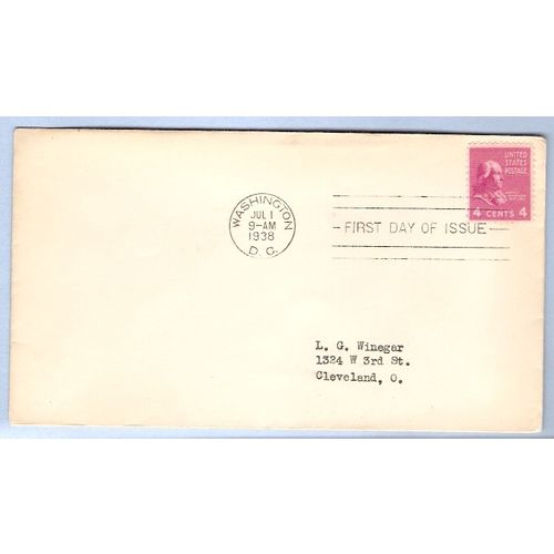 DC Washington First Day Cover / Commemorative Cover James Madison~42