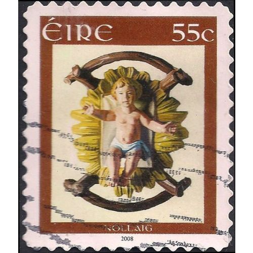 EIRE, CHRISTMAS, Holy Child, brown 2008, 55c