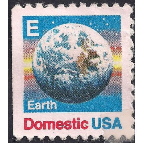 USA, SPACE, Earth globe, blue 1988, E