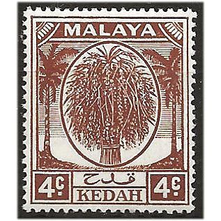 Kedah 1950 SG79 4c Brown Mounted Mint ... ..