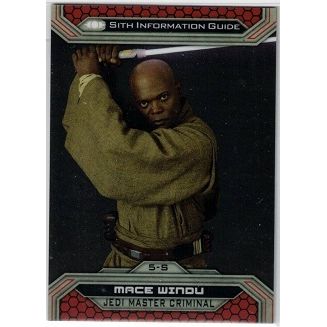 STAR WARS ' CHROME PERCEPTIVES ' Jedi vs Sith card # 5-S (2015)