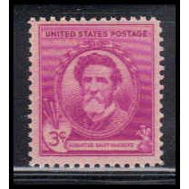 886 3c Augustus Saint-Gaudens Just Clears MNH KA3872