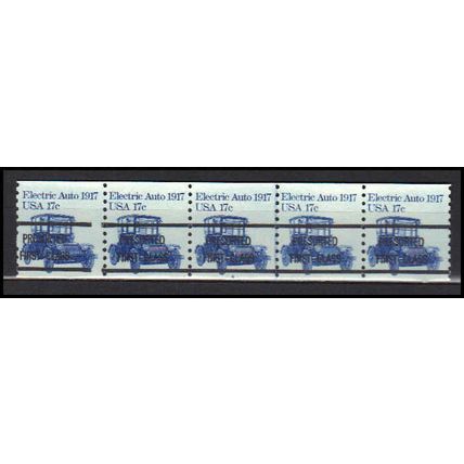 1906a 17c Electric Auto Very Fine MNH Dry Gum PNC 4A/5 Gap 2L AA0181