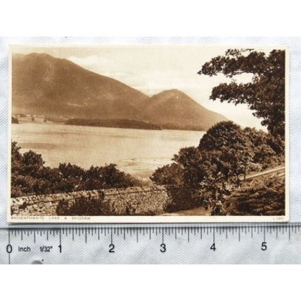 vintage postcard Bassenthwaite Lake & Skiddaw