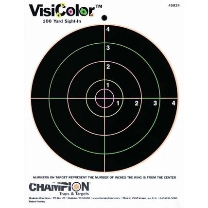 10-PACK Champion 8" Bulls Eye VisiShot Target