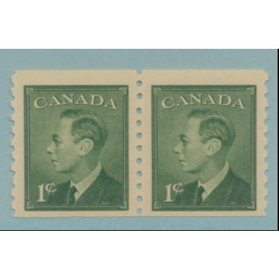 Canada Stamp Scott #295, Mint Lightly Hinged, Coil Pair