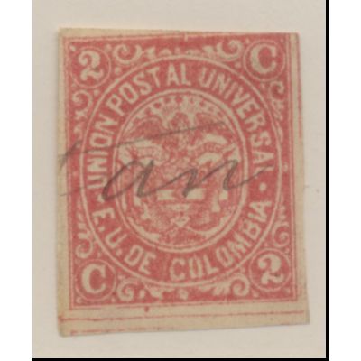 Colombia Stamp Scott #104a, Used, Pen Cancel