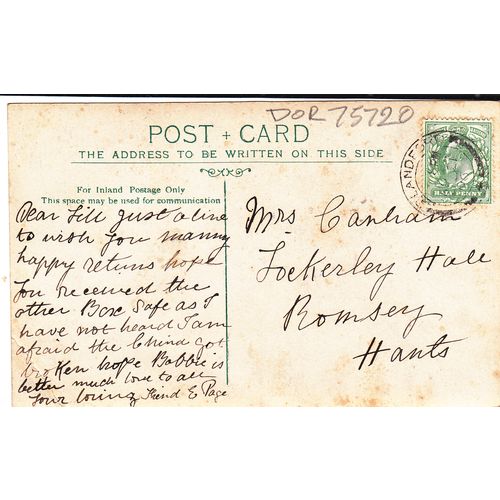 Photographic card of Milton Abbey Dorset Postcard (DOR75720)