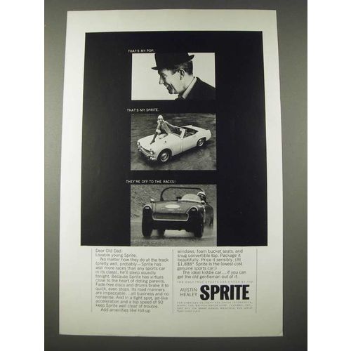 1965 Austin Healey Sprite Ad - That's My Pop