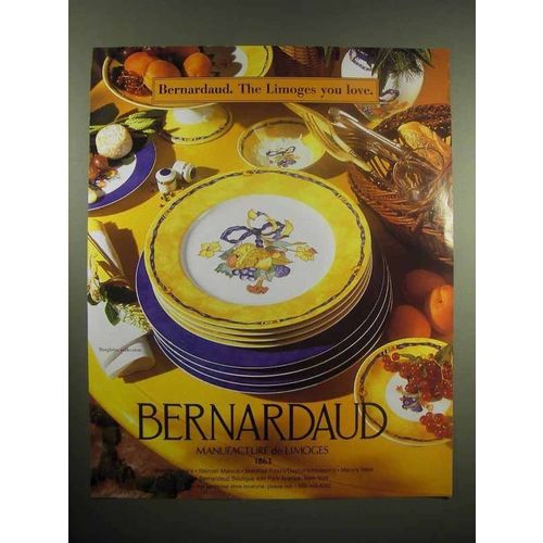 1998 Bernardaud China Ad - The Limoges You Love