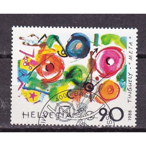SWITZERLAND 1988 MODERN ART USED SG 1155