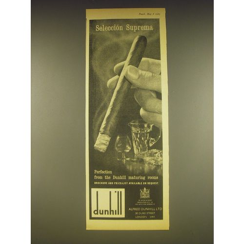 1963 Dunhill Cigars Advertisement - Seleccion suprema