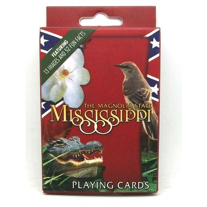 Mississippi with Gator Souvenir Playing Cards