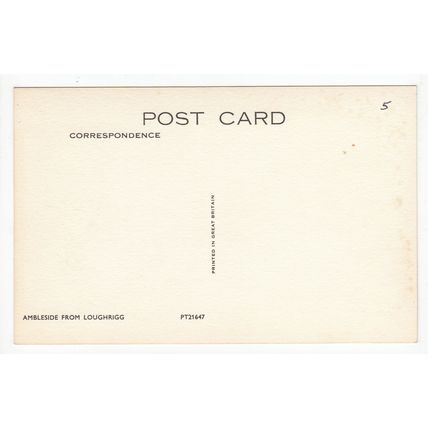 Ambleside from Loughrigg Cumbria Postcard 21647