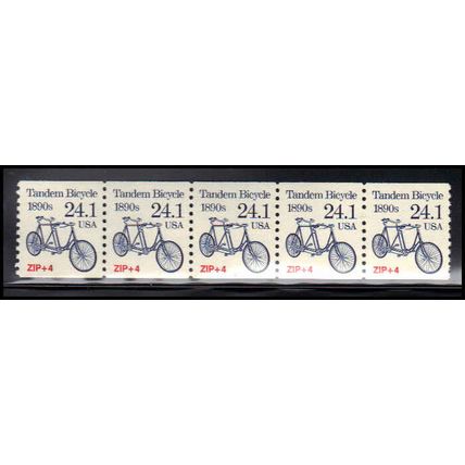 2266 24.1c Tandem Bicycle Very Fine MNH Dry Gum PNC 1/5 X1366