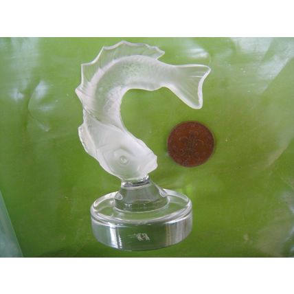 Lalique Single Glass Fish. Would Make A Great Fishing Trophy