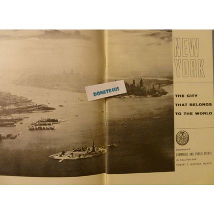 NEW YORK THE CITY THAT BELONGS TO THE WORLD ORIGINAL 1956 BOOKLET MAYOR WAGNER