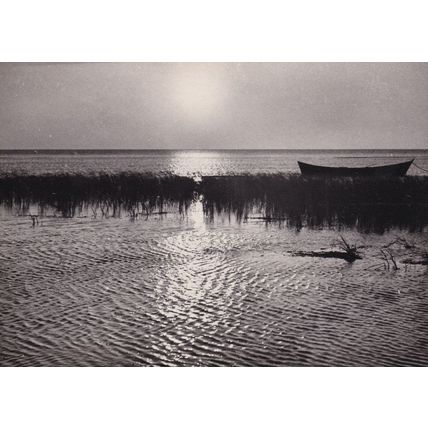 Les Saintes Maries Vintage French Sunset Real Photo Postcard
