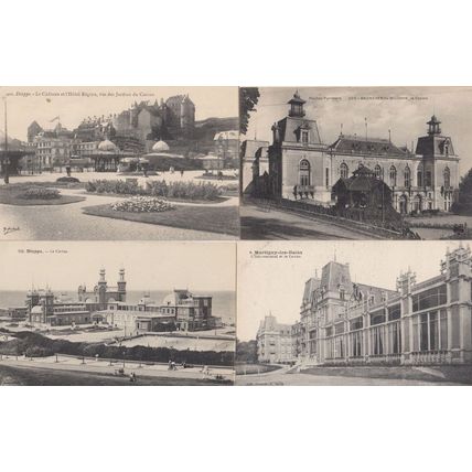Dieppe Martigny Les Bains Hautes Pyrenees France Antique Casino s 4x Postcard s