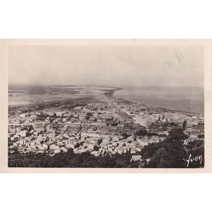 Sete Seafront Aerial Birds Eye Vintage French Real Photo Postcard