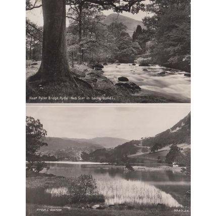 Pelter Rydal Bridge Cumbria + Water 2x Antique Postcard s