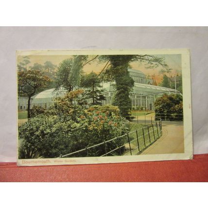 BOURNEMOUTH WINTER GARDENS, DORSET used antique postcard dated 1904 =