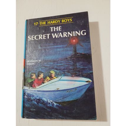 The secret warning Hardy boys Franklin Dixon book hardcover 17 fiction