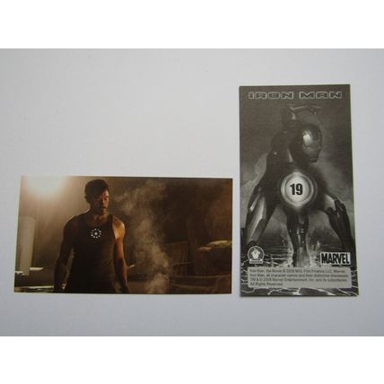 Marvel - Iron Man The Movie 2008 - Preziosi Sticker Drop-down Choice (e18)