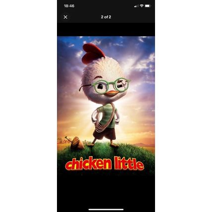 Chicken Little cartoon Movie Film Cell keyring keychain memorabilia collectible