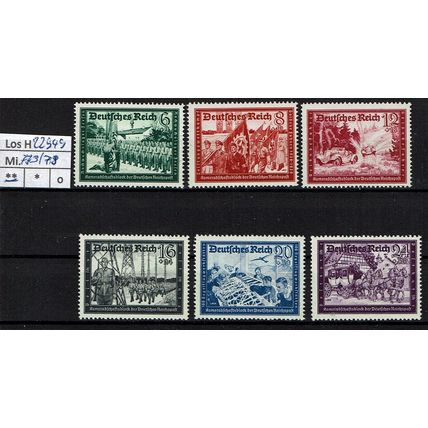 Los H22949: Deutsches Reich Mi. 773/78 **