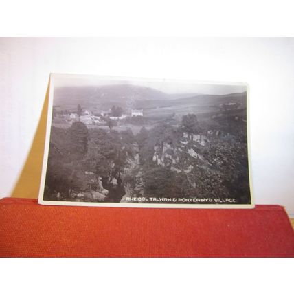 RHEIDOL TALWRN & PONTERWYD VILLAGE, CEREDIGION unused antique postcard RP =