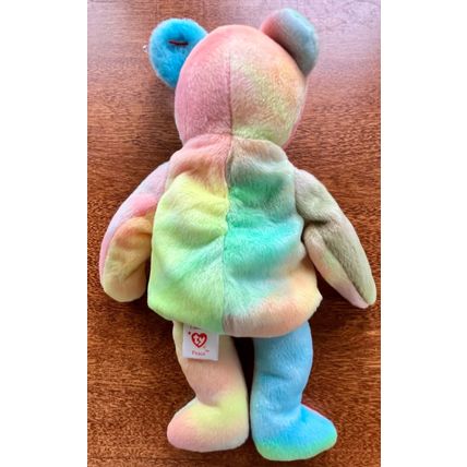 Peace (Tie Dyed) Bear 9" TY Beanie Baby Stuffed Animal Toy Retired