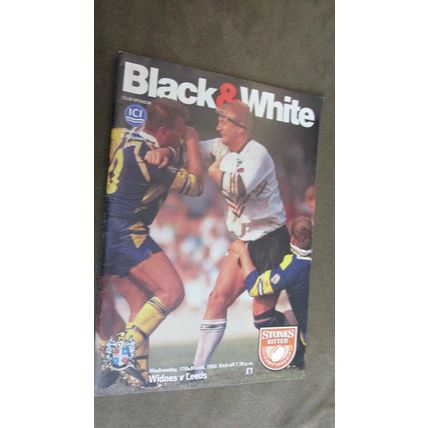 1993 Rugby Football League Programme - Widnes v Leeds