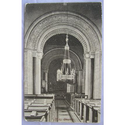 1905 postcard Iffley Church interior