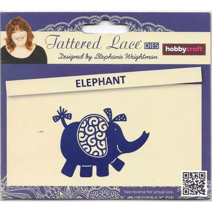 Tattered Lace. Elephant Die. Die Cutting Cardmaking Scrapbooking Crafts