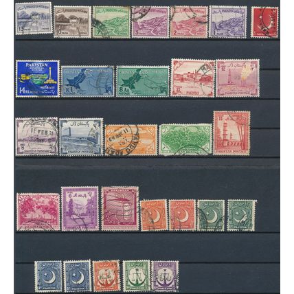 108 Stamp Selection - Pakistan - Used Hinged