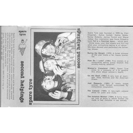 SPARE TYRE Second Helping tape cassette Kentish Town feminism comedy 1984 RARE