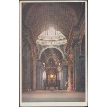 St Peter's Basilica, Vatican City, c.1930 - Postcard