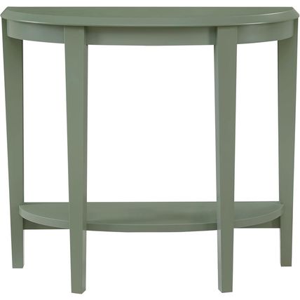 HOMES: inside + Out Payne Modern Half Moon Accent Console Table with Storage She