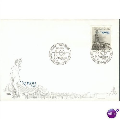 Finland FDC 1985 - SG 1074 - "Nordia 1985" Stamp Exhibition (Ticket Included)