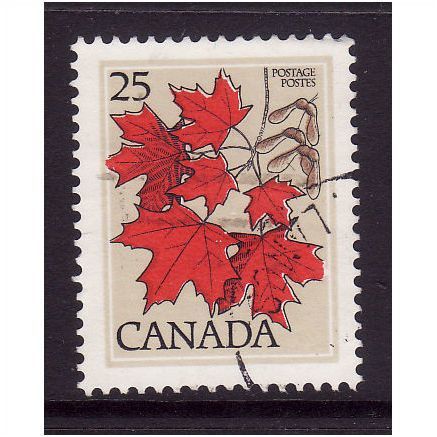 CANADA 1977 SG877 25c SUGAR MAPLE FINE USED